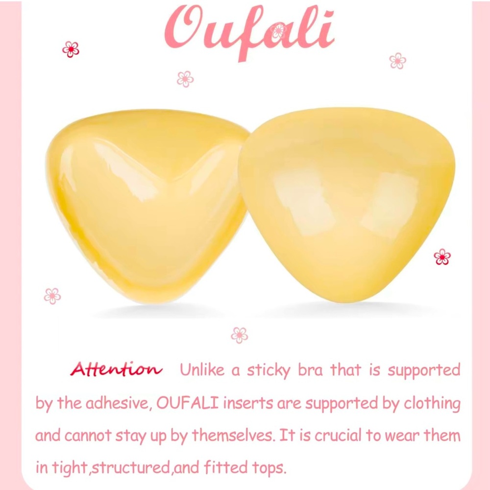 Oufali bra push up inserts